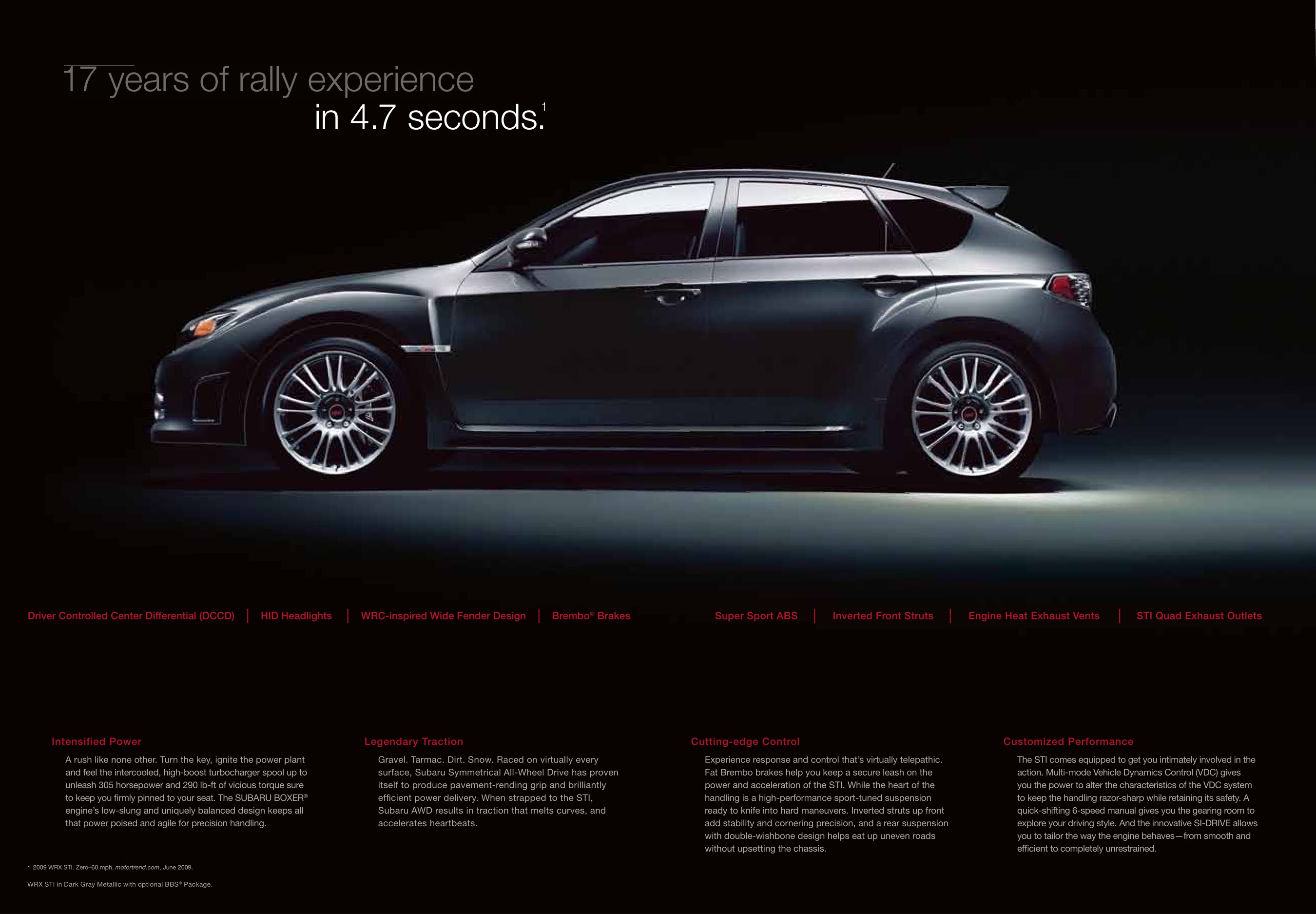 2010 Subaru Impreza WRX Brochure Page 9